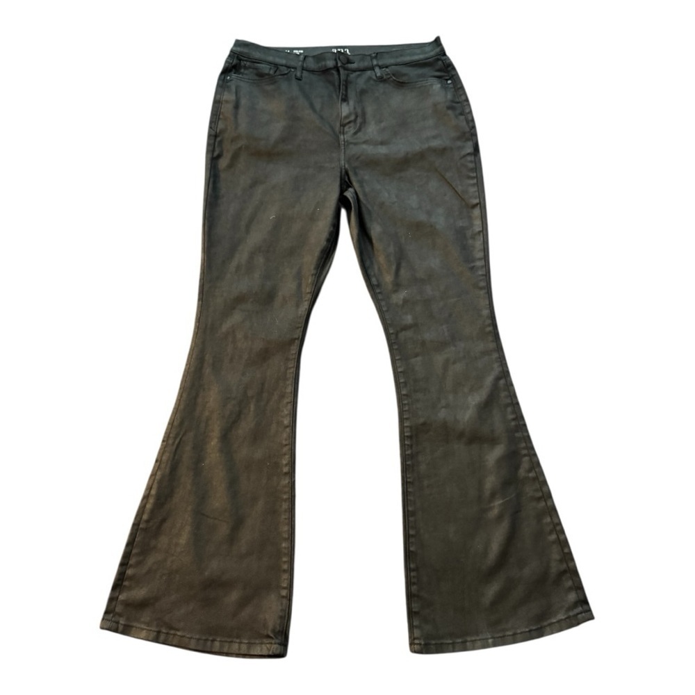 High Rise Flared Black Pants